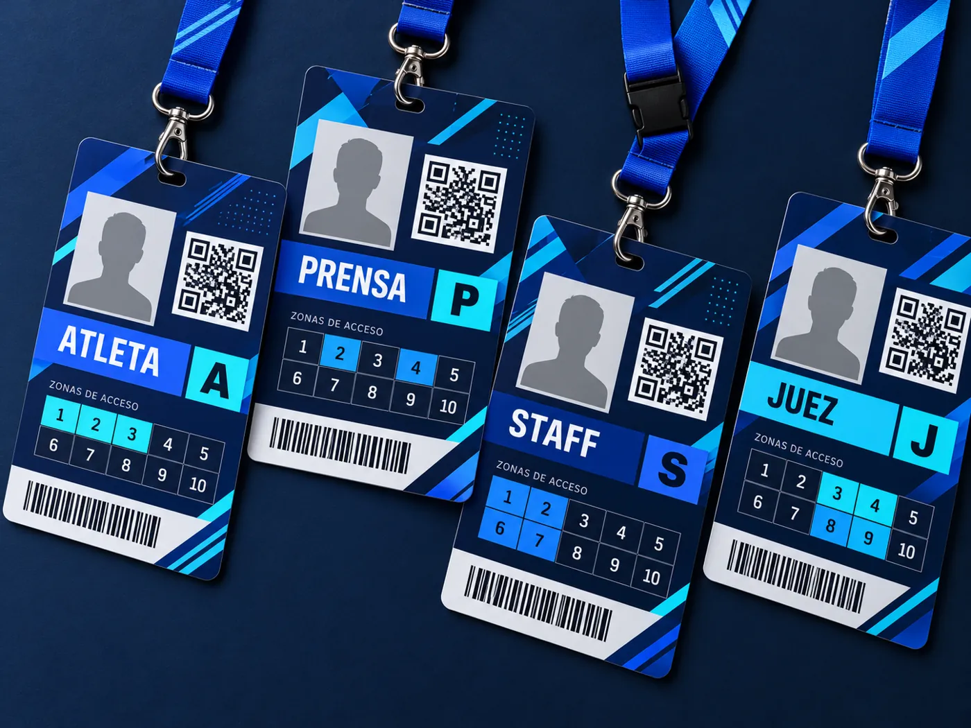 Acreditaciones en PVC con QR