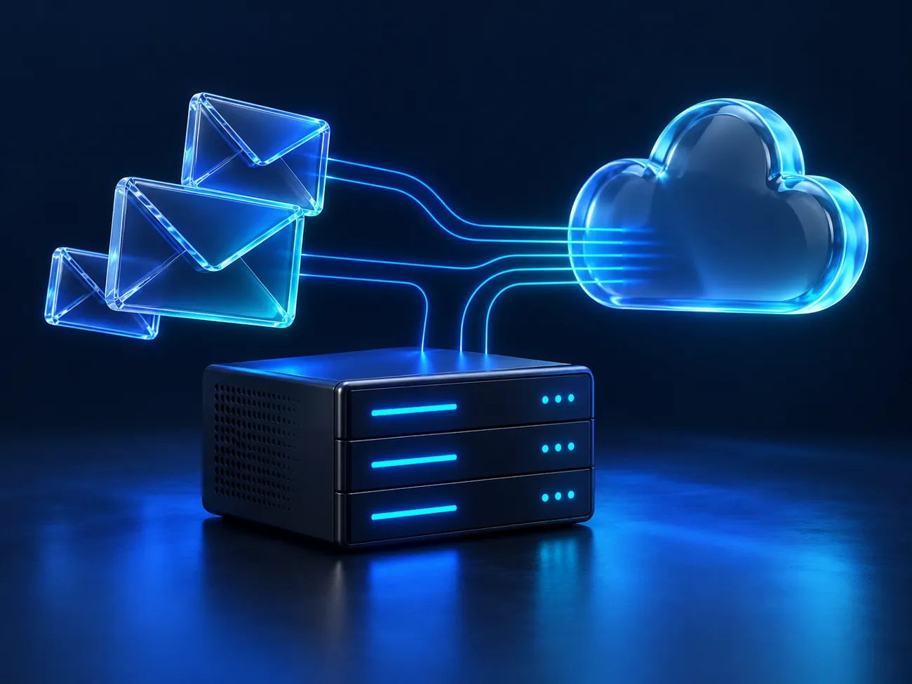 Sobres de vidrio conectados a la nube